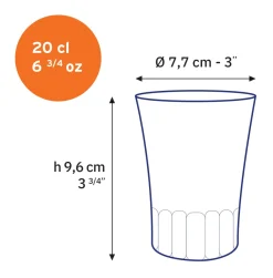 New Amalfi - Tasse en verre transparent 20 cl Professionnels De La Restauration|Tasses