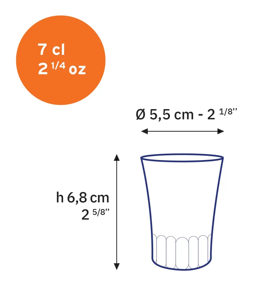 New Amalfi - Tasse en verre transparent 7 cl Professionnels De La Restauration|Tasses