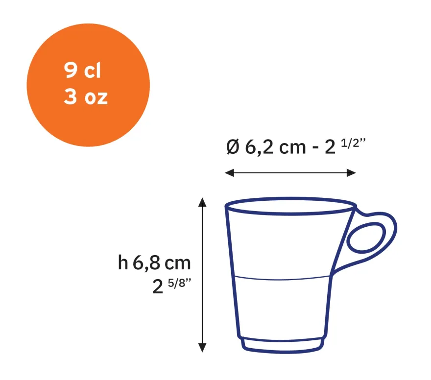 Hot Caprice - Tasse en verre transparent 9 cl Professionnels De La Restauration|Tasses