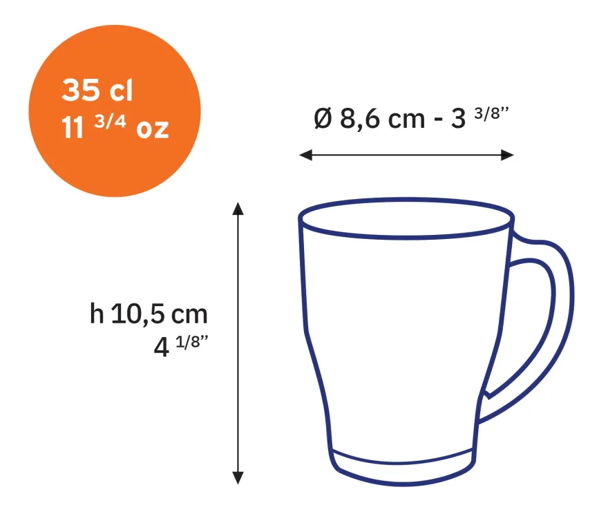 New Cosy - Mug en verre transparent 35 cl Professionnels De La Restauration|Tasses