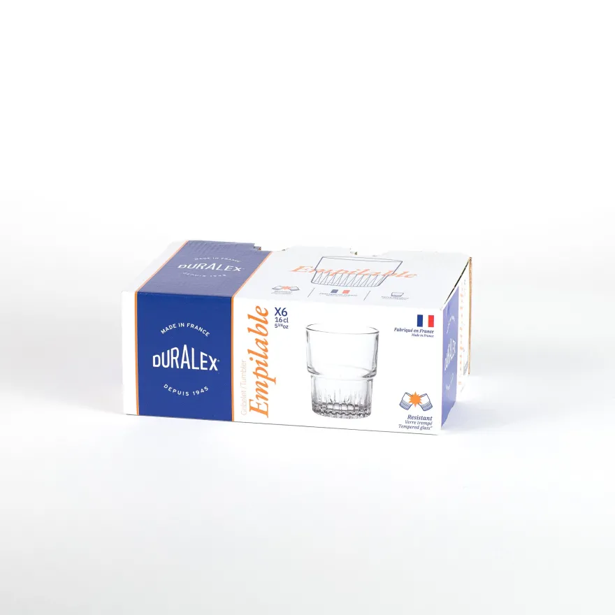 Outlet Empilable - Verre Transparent 16cl Professionnels De La Restauration|Verres À Eau
