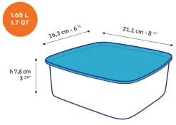 Best Freshbox - 3 boites de conservation rectangulaires multi-tailles Kits|Professionnels De La Restauration