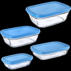 Freshbox - 4 boîtes de conservation rectangulaires multi-tailles Professionnels De La Restauration|Kits