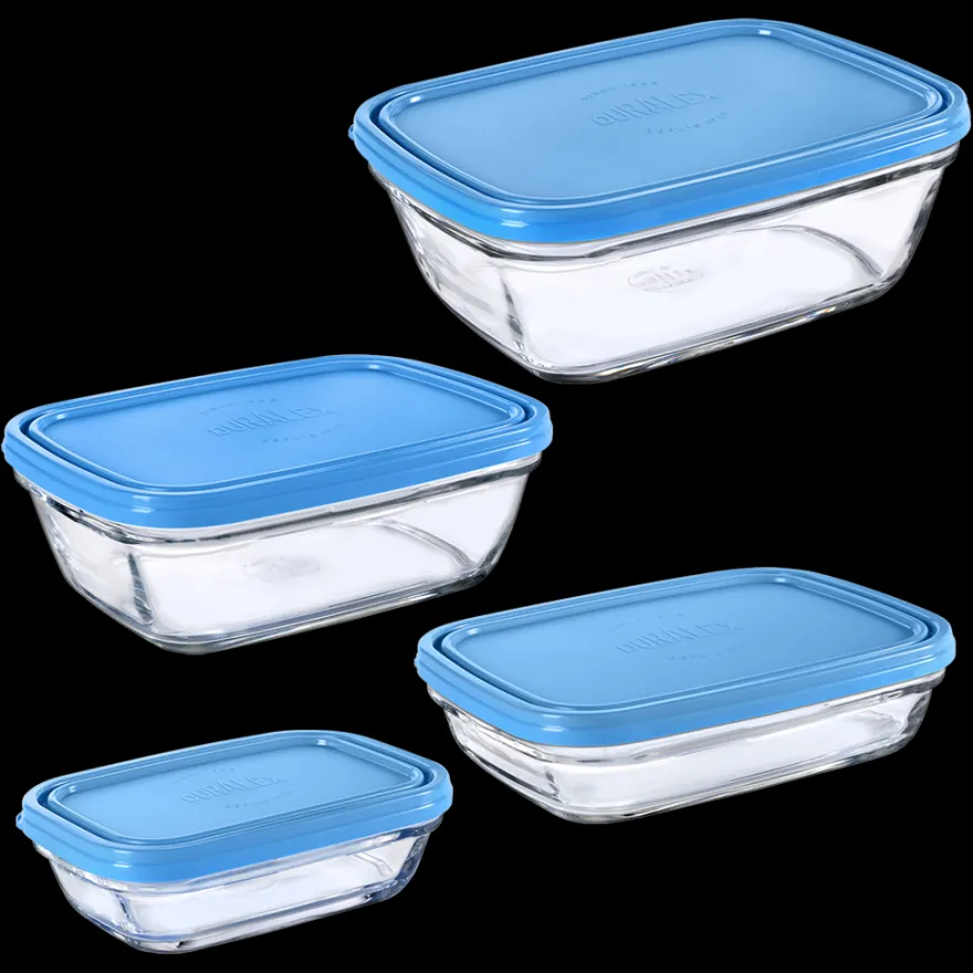Freshbox - 4 boîtes de conservation rectangulaires multi-tailles Professionnels De La Restauration|Kits