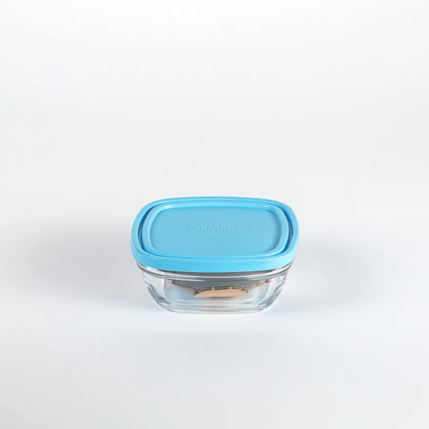 New Freshbox - Boite de conservation carrée couvercle bleu 61cl Professionnels De La Restauration|Boîtes Carrées