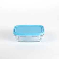 New Freshbox - Boite de conservation rectangulaire couvercle bleu 1,1L Boîtes Rectangulaires