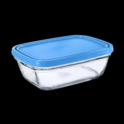 New Freshbox - Boite de conservation rectangulaire couvercle bleu 1,1L Boîtes Rectangulaires