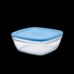 Discount Freshbox - Boite de conservation carrée couvercle bleu 2L Boîtes Carrées