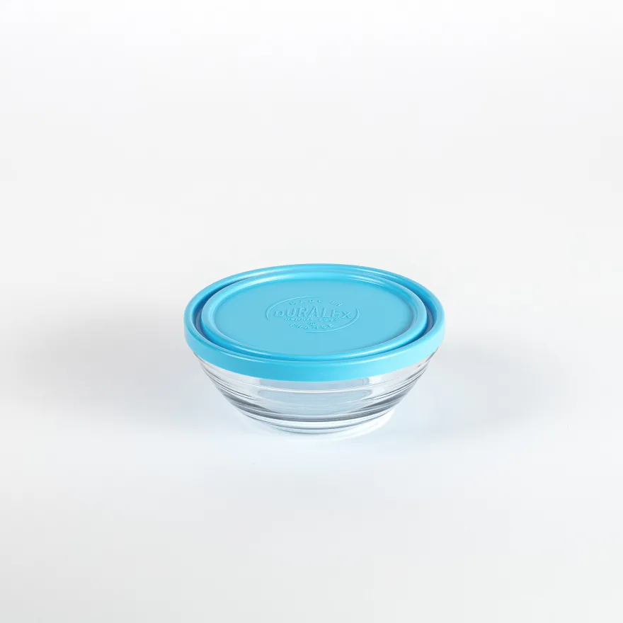 Discount Freshbox - Boite de conservation ronde couvercle bleu 50cl Professionnels De La Restauration|Boîtes Rondes
