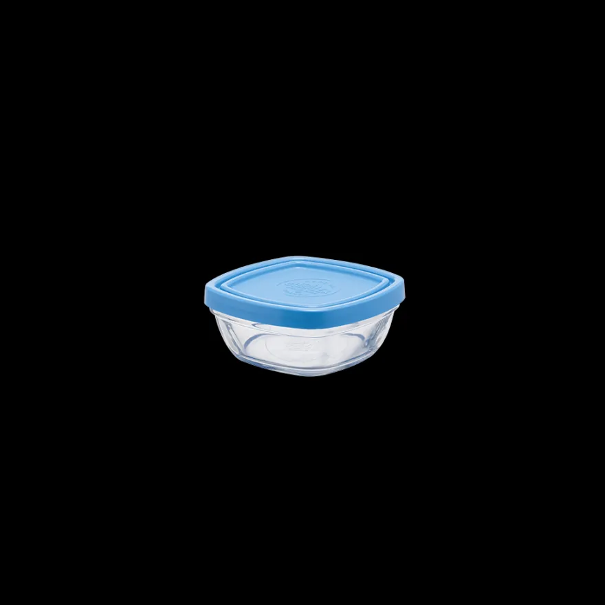 Online Freshbox - Boite de conservation carrée couvercle bleu 15cl Boîtes Carrées