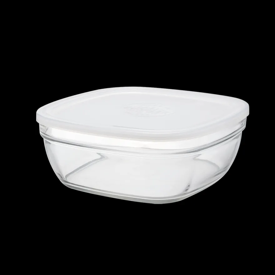 Outlet Freshbox - Boite de conservation carrée couvercle blanc 3,1L Boîtes Carrées