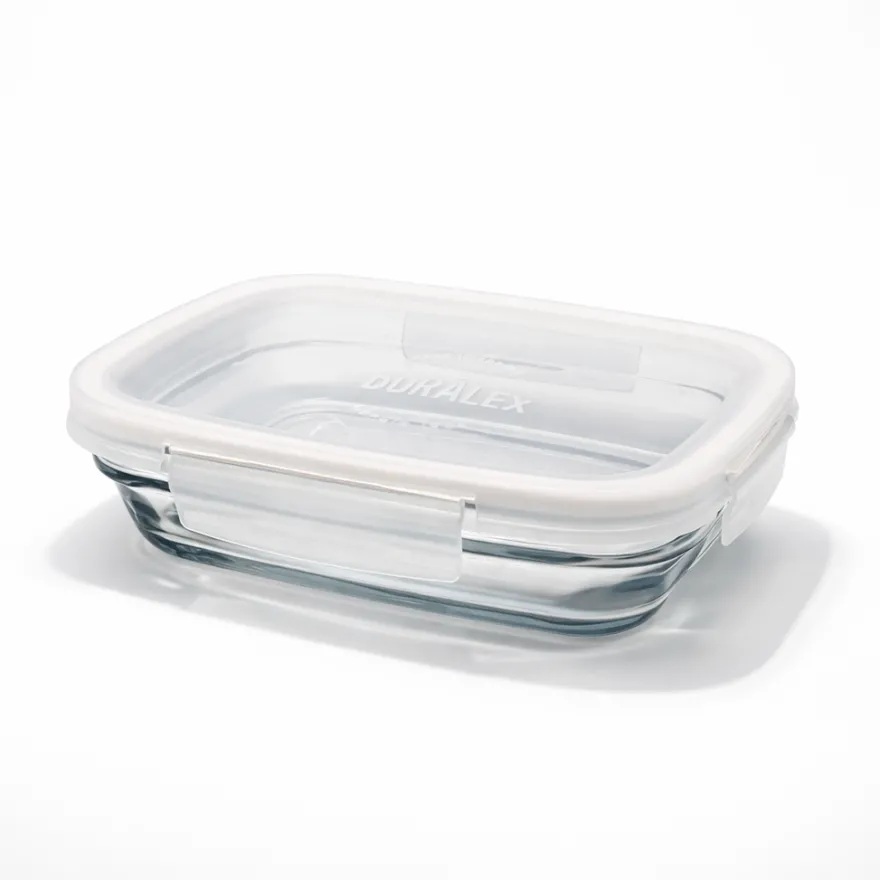 Best Freshbox - Boite de conservation à ailette couvercle blanc 0.8L Boîtes Rectangulaires|Boîtes Étanches