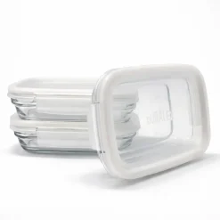 Best Freshbox - Boite de conservation à ailette couvercle blanc 0.8L Boîtes Rectangulaires|Boîtes Étanches