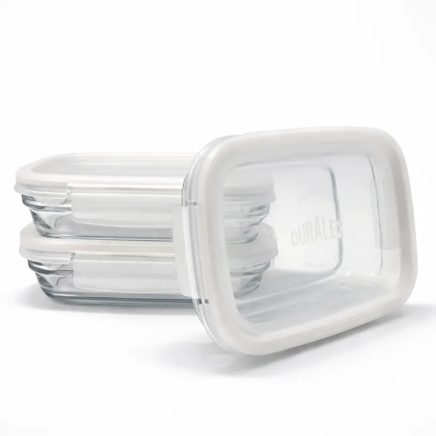 Best Freshbox - Boite de conservation à ailette couvercle blanc 0.8L Boîtes Rectangulaires|Boîtes Étanches