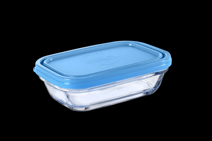 Outlet Freshbox - Boite de conservation rectangulaire couvercle bleu 39cl Professionnels De La Restauration|Boîtes Rectangulaires