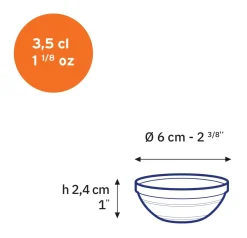 Sale Le Gigogne - Coupelle en verre Empilables 3,5cl - 6cm Professionnels De La Restauration|Coupelles