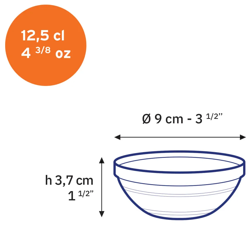 Best Le Gigogne - Coupelle en verre transparent Empilable 12,5cl - 9cm Professionnels De La Restauration|Coupelles