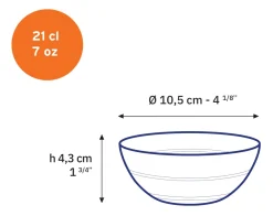 New Le Gigogne - Coupelle en verre transparent 10,5cm - 21cl Professionnels De La Restauration|Coupelles