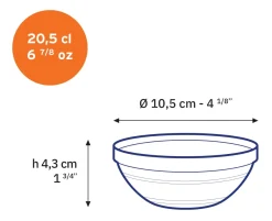 Best Le Gigogne - Coupelle en verre transparent Empilable 20,5cl - 10,5cm Professionnels De La Restauration|Coupelles