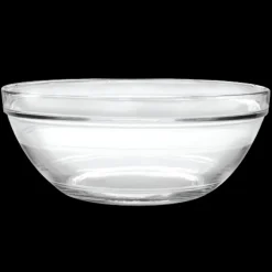 New Le Gigogne - Saladier en verre transparent Empilable 5,8L - 31cm Professionnels De La Restauration|Saladiers