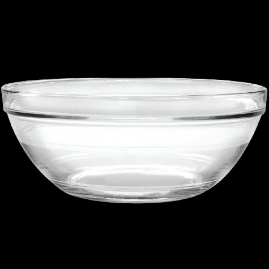 New Le Gigogne - Saladier en verre transparent Empilable 5,8L - 31cm Professionnels De La Restauration|Saladiers