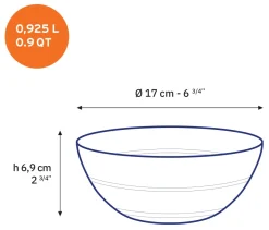Discount Le Gigogne - Saladier en verre transparent 17cm - 92,5cl Professionnels De La Restauration|Saladiers