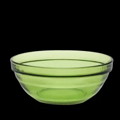 Outlet Le Gigogne - Saladier en verre Empilable 97cl - 17cm Vert Professionnels De La Restauration|Saladiers