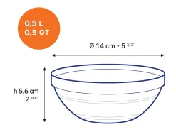 Hot Le Gigogne - Saladier en verre Empilable 50 cl - 14 cm Vert Professionnels De La Restauration|Saladiers