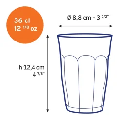 Discount Le Picardie - Verre à eau - Vermeil 36cl Professionnels De La Restauration|Verres À Bière