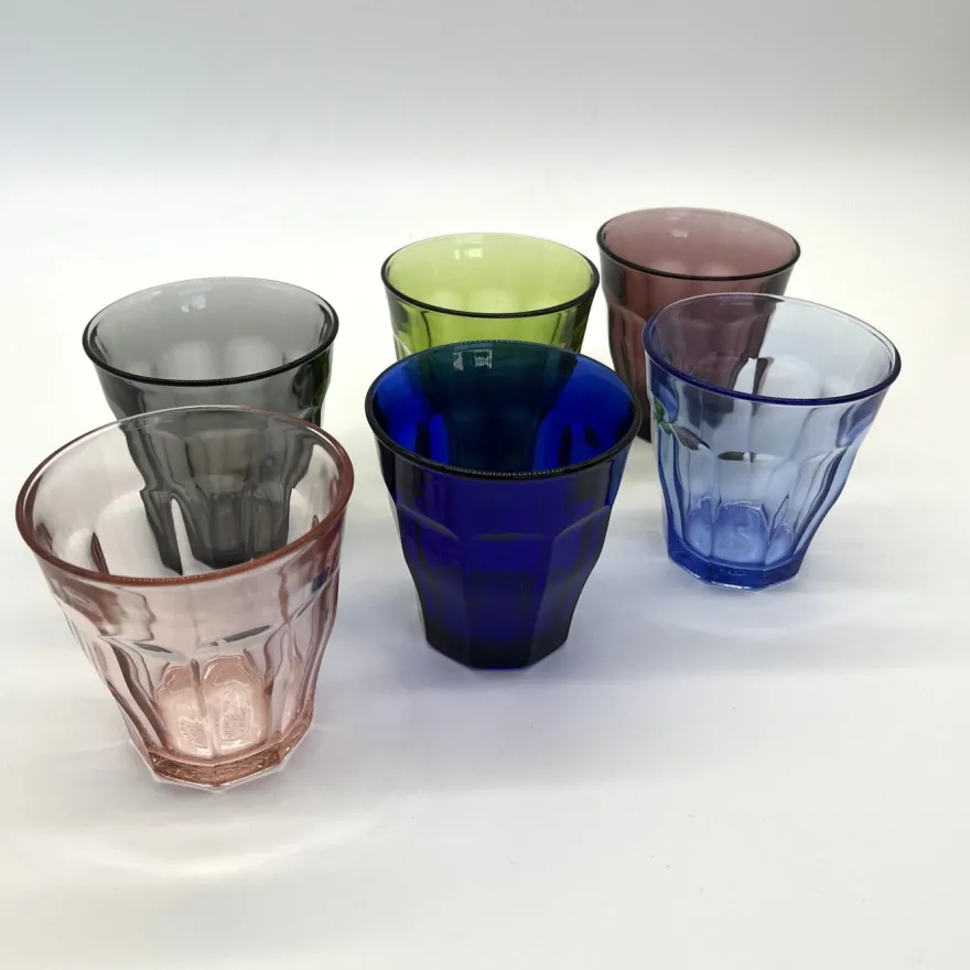 Hot Le Picardie - Verre 25cl - Panaché de 6 couleurs Professionnels De La Restauration|Verres À Eau