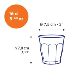 Hot Le Picardie - Verre transparent 16cl Professionnels De La Restauration|Verres À Eau