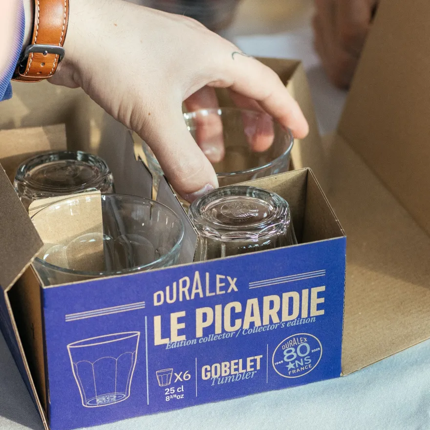 Outlet Le Picardie - Verre transparent 25cl - 80 ans Verres À Eau
