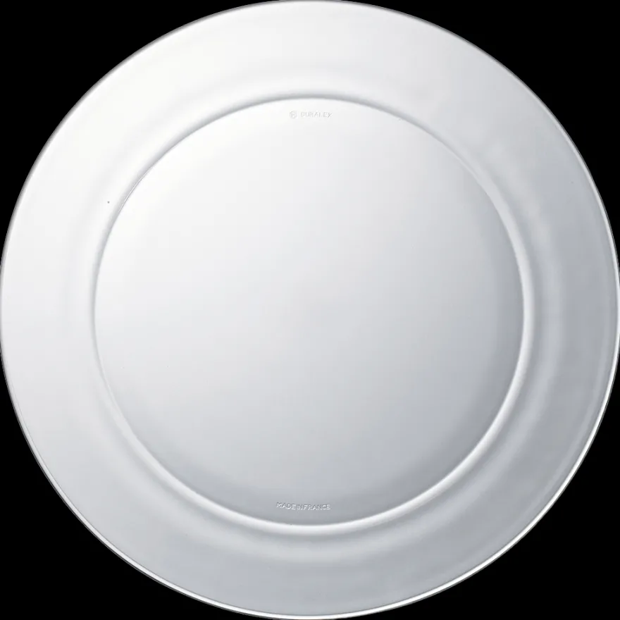 Clearance Lys - Assiette transparente x6 - 28cm Professionnels De La Restauration|Assiettes