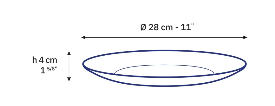 Clearance Lys - Assiette transparente x6 - 28cm Professionnels De La Restauration|Assiettes