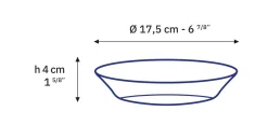 Online Lys - Assiettes creuses en verre transparent x6 - 17,5cm Professionnels De La Restauration|Assiettes