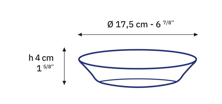 Online Lys - Assiettes creuses en verre transparent x6 - 17,5cm Professionnels De La Restauration|Assiettes