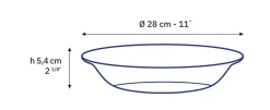 New Lys - Plat de service - vermeil - 28cm Professionnels De La Restauration|Plats De Service