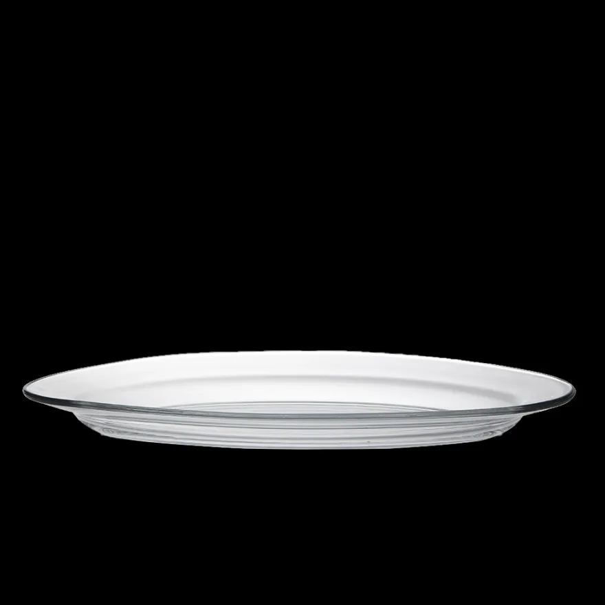 Outlet Lys - Plat de service en verre transparent ovale 36cm Professionnels De La Restauration|Plats De Service