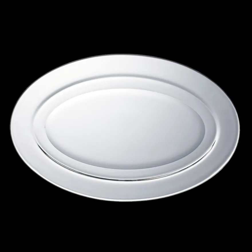 New Lys - Plat de service en verre transparent ovale 31cm Professionnels De La Restauration|Plats De Service