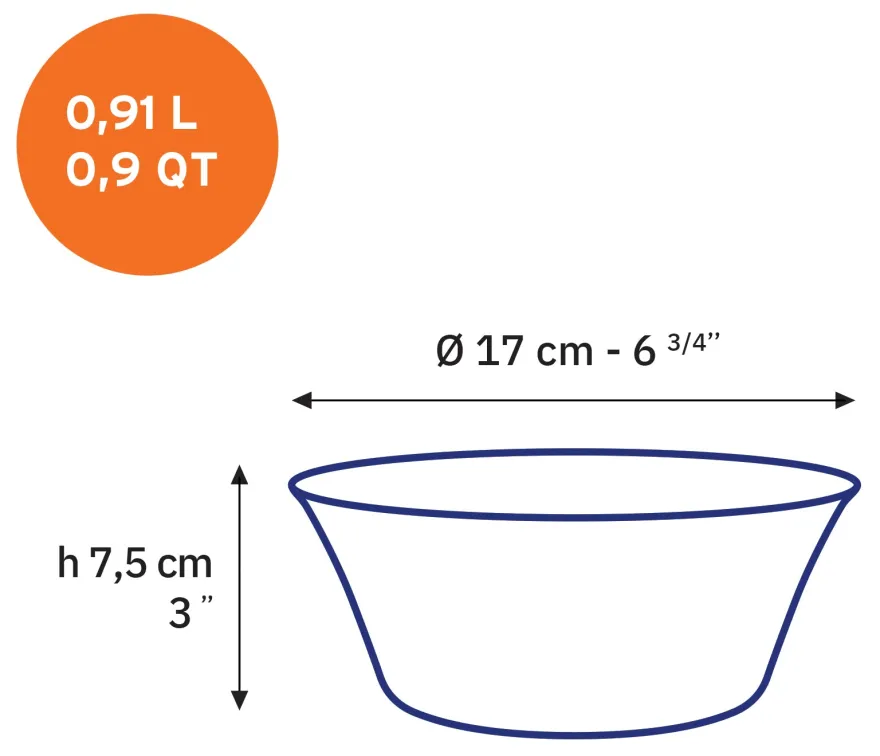 Best Lys - Saladier en verre - Vermeil - 17cm - 91cl Professionnels De La Restauration|Saladiers