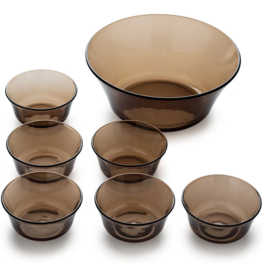 Sale Lys - Saladier (2.2L) et petites coupelles de service (25cl) / Sepia Kits|Coupelles