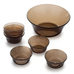 Sale Lys - Saladier (2.2L) et petites coupelles de service (25cl) / Sepia Kits|Coupelles