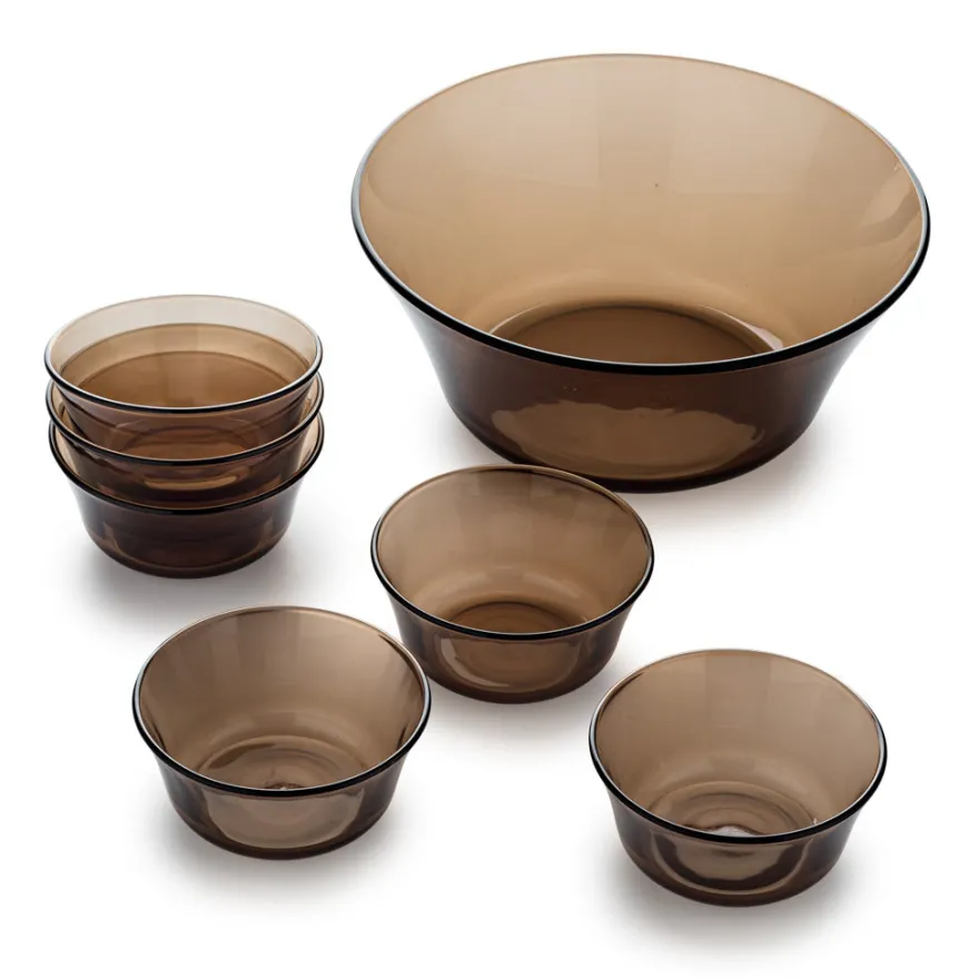 Sale Lys - Saladier (2.2L) et petites coupelles de service (25cl) / Sepia Kits|Coupelles