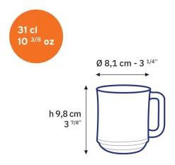Clearance Lys - Tasse en verre transparent 31 cl Professionnels De La Restauration|Mugs