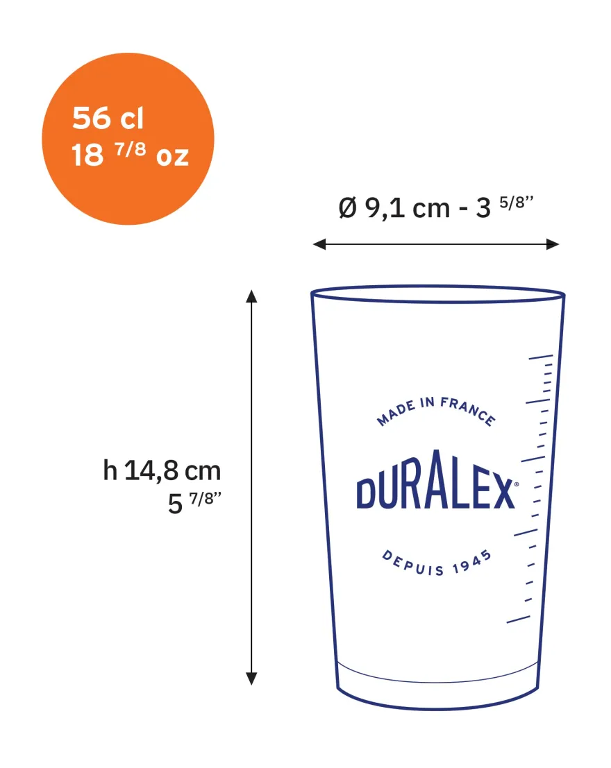 New Precisio - Verre doseur / mesureur transparent 56 cl Professionnels De La Restauration|Verres Mesure