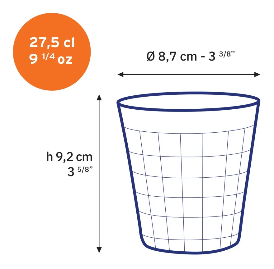 Prisme - Verre Transparent 27,5cl Professionnels De La Restauration|Verres À Eau