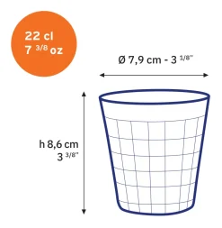 Hot Prisme - Verre Transparent 22cl Professionnels De La Restauration|Verres À Eau