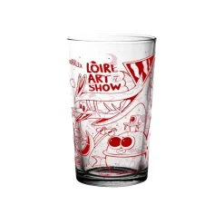 Sale Unie - Verre Loire Art Show rouge 33cl Verres À Bière|Verres À Eau