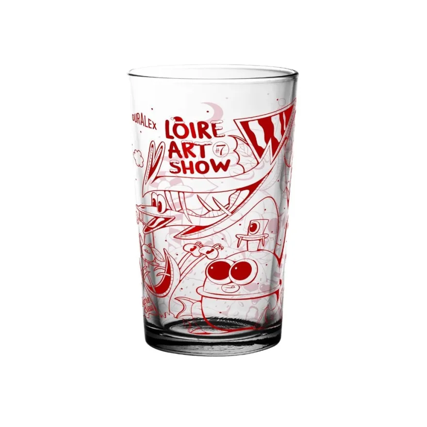 Sale Unie - Verre Loire Art Show rouge 33cl Verres À Bière|Verres À Eau