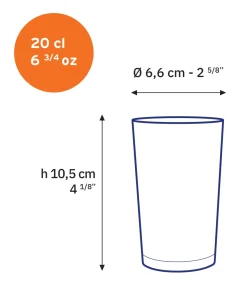 Best Unie - Verre transparent 20 cl Verres À Eau